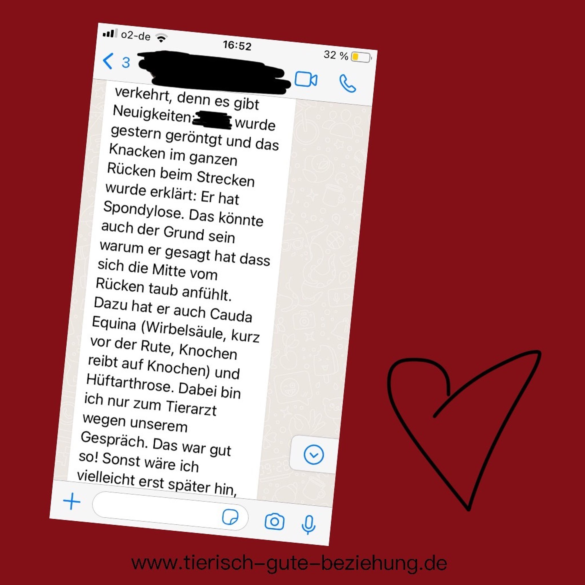 Die Kundin betont, wie wichtig das Gespräch für die frühzeitige Diagnose war